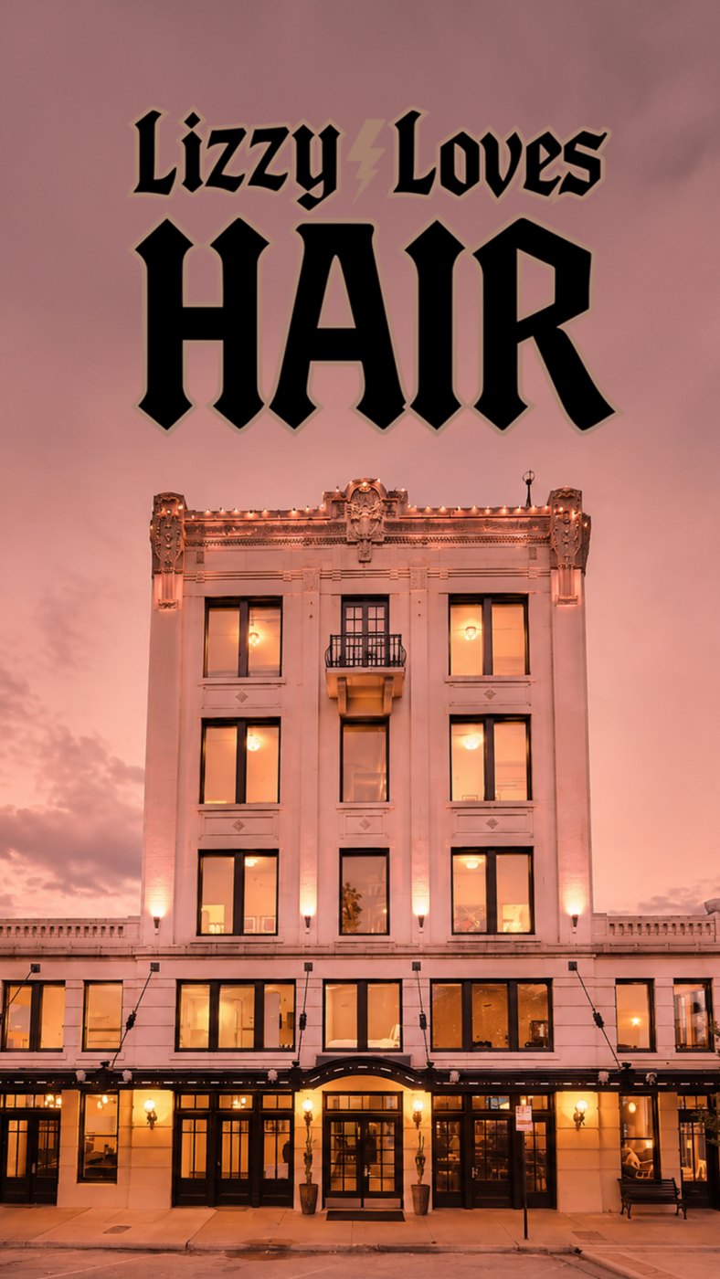 The Park Plaza building in downtown Seguin at dusk